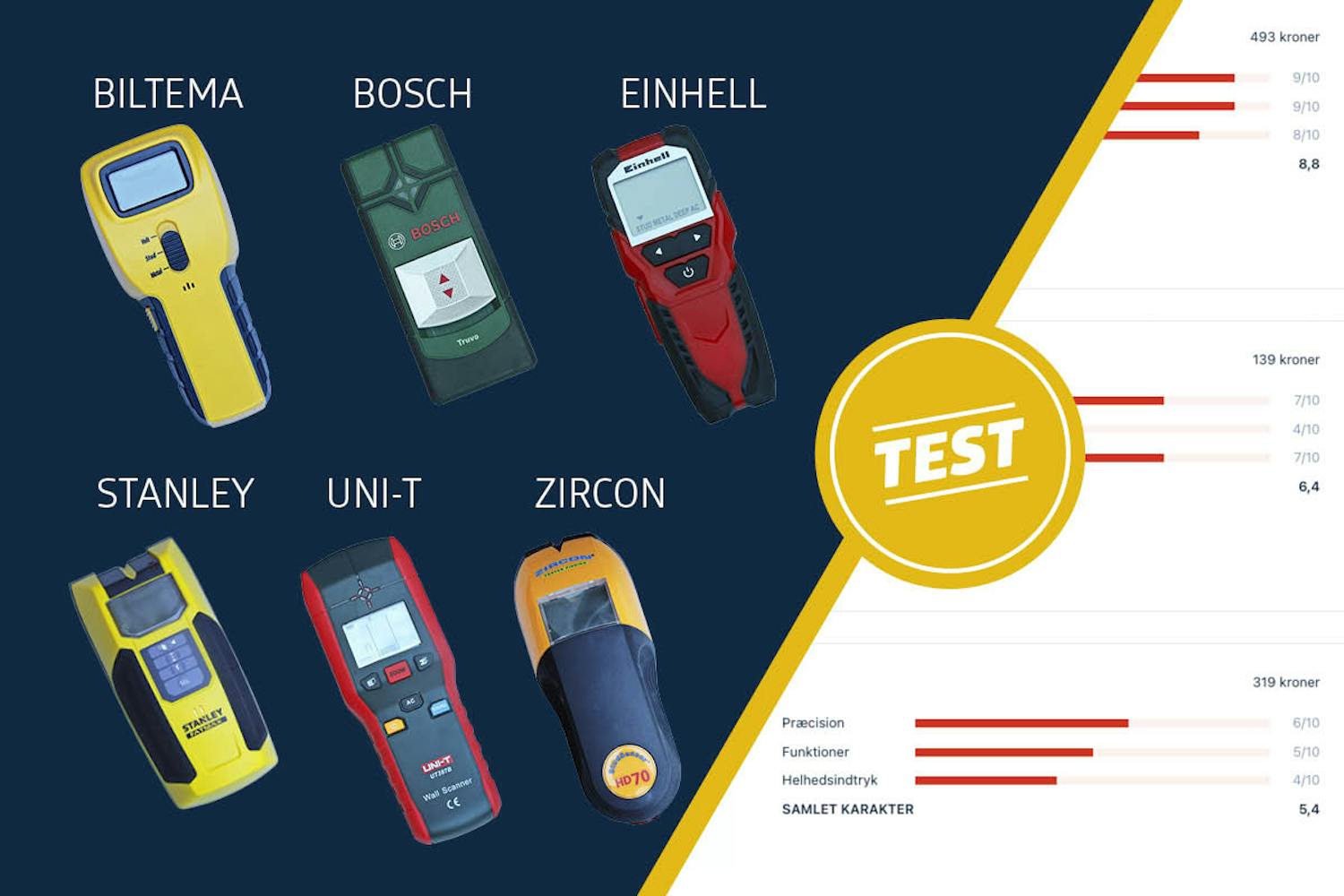 Vægscanner: Vi tester 6 vægscannere Vægscanner: Vi tester 6 vægscannere